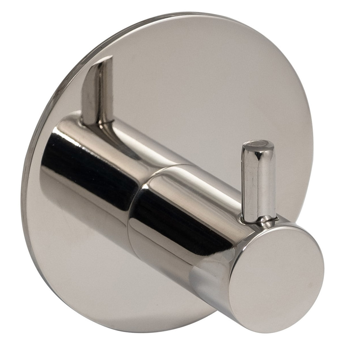 PREPACK ECLIPSE STAINLESS STEEL CONTEMPORARY SINGLE COAT HOOK SELF-ADHESIVE D48 PSS by FRISCO UK SALES LTD