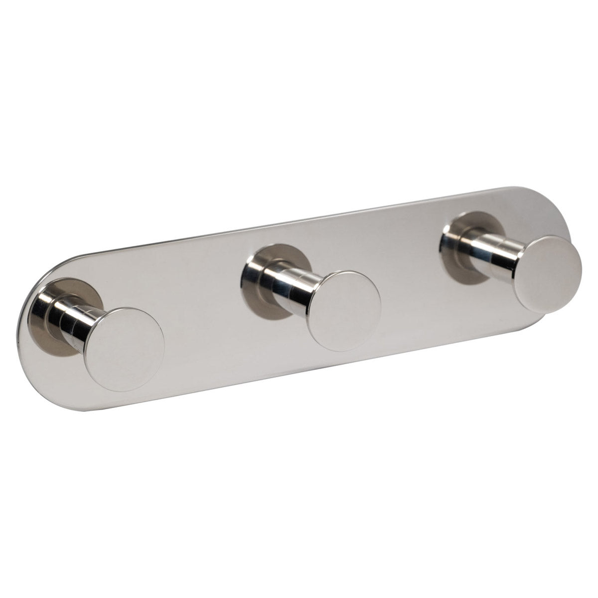 PREPACK ECLIPSE STAINLESS STEEL CIRCULAR TREBLE COAT HOOK SELF-ADHESIVE 192x48 PSS by FRISCO UK SALES LTD