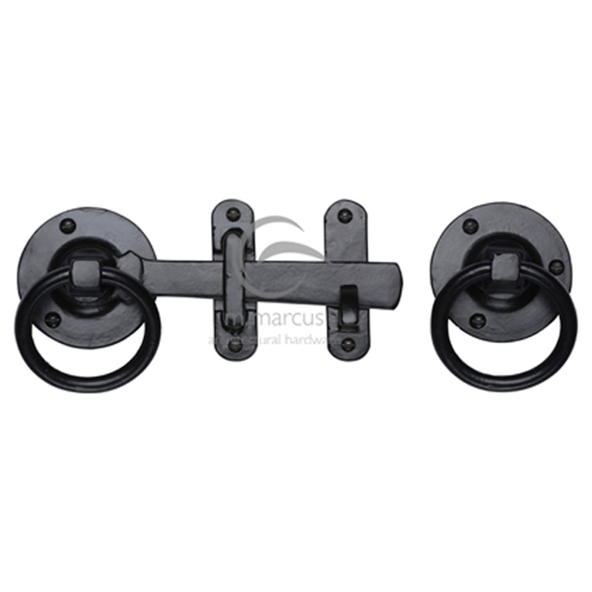 RING HANDLE+LATCH D72x170 BLK