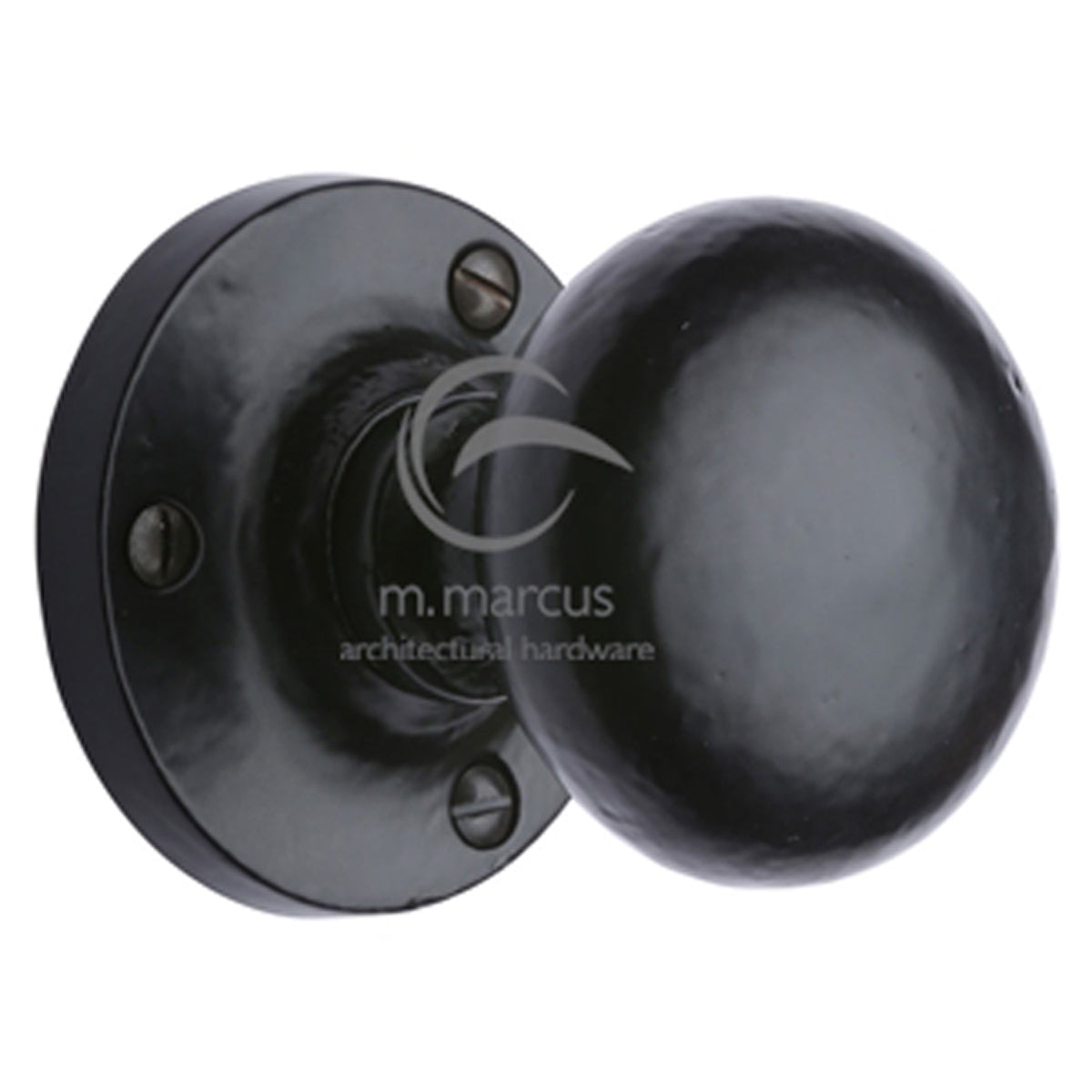 ALVELEY MORTICE KNOB D61x70 BLK by M MARCUS LTD