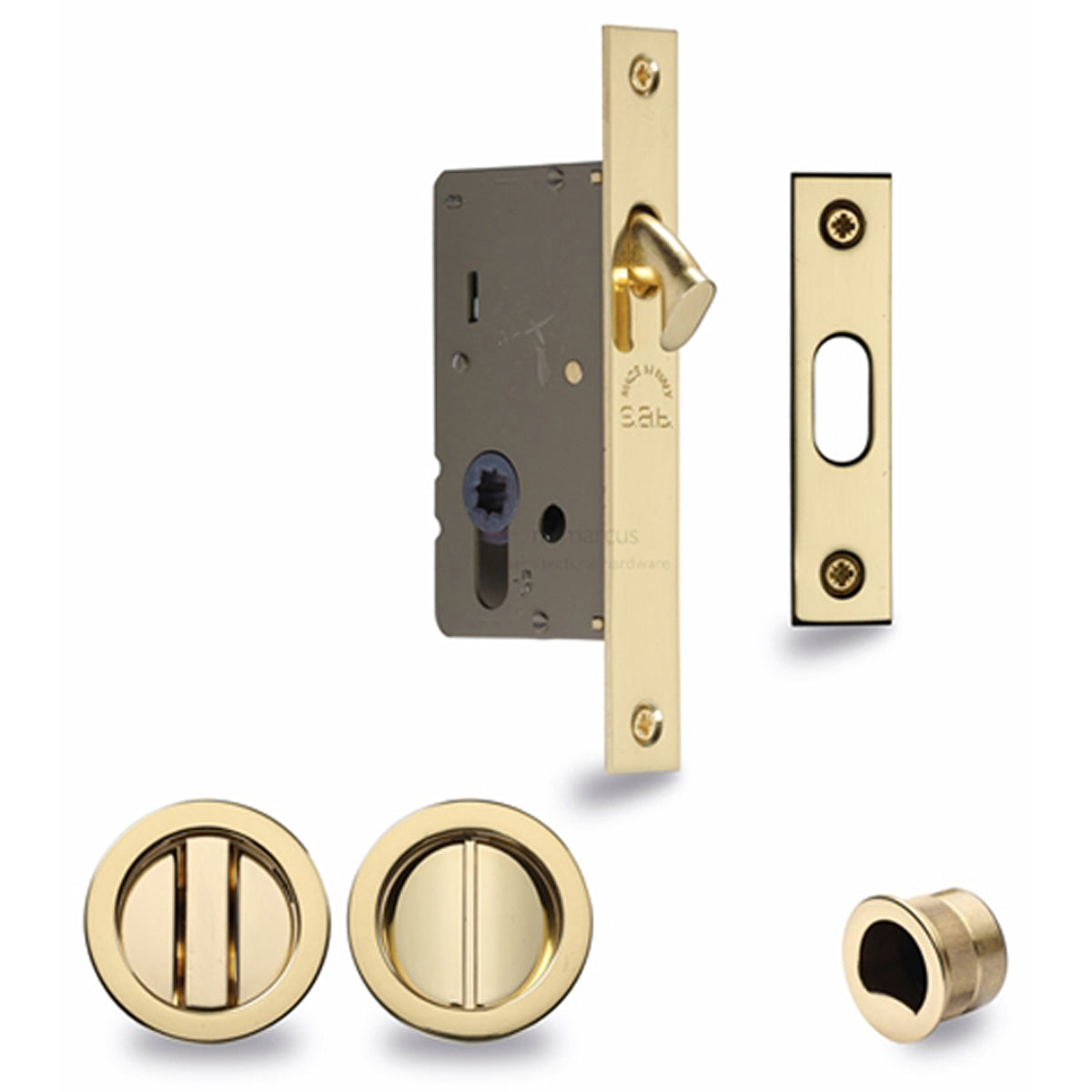 SLIDE FLUSH HANDLE LOCK D57 PBR