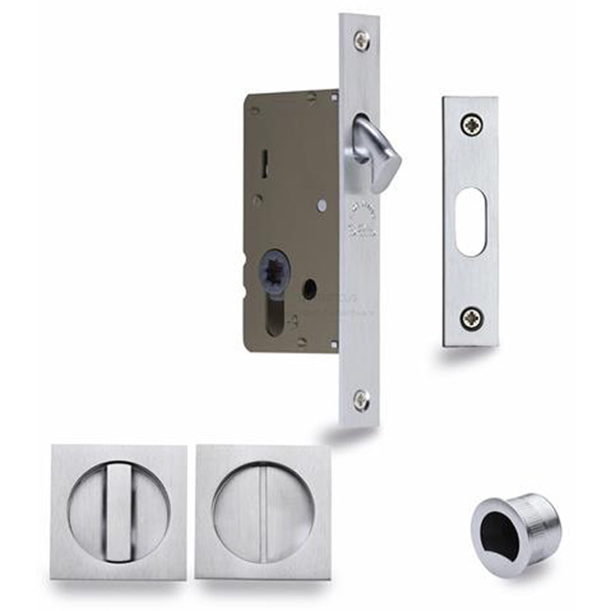 SLIDE FLUSH HANDLE LOCK 55x55 SCP