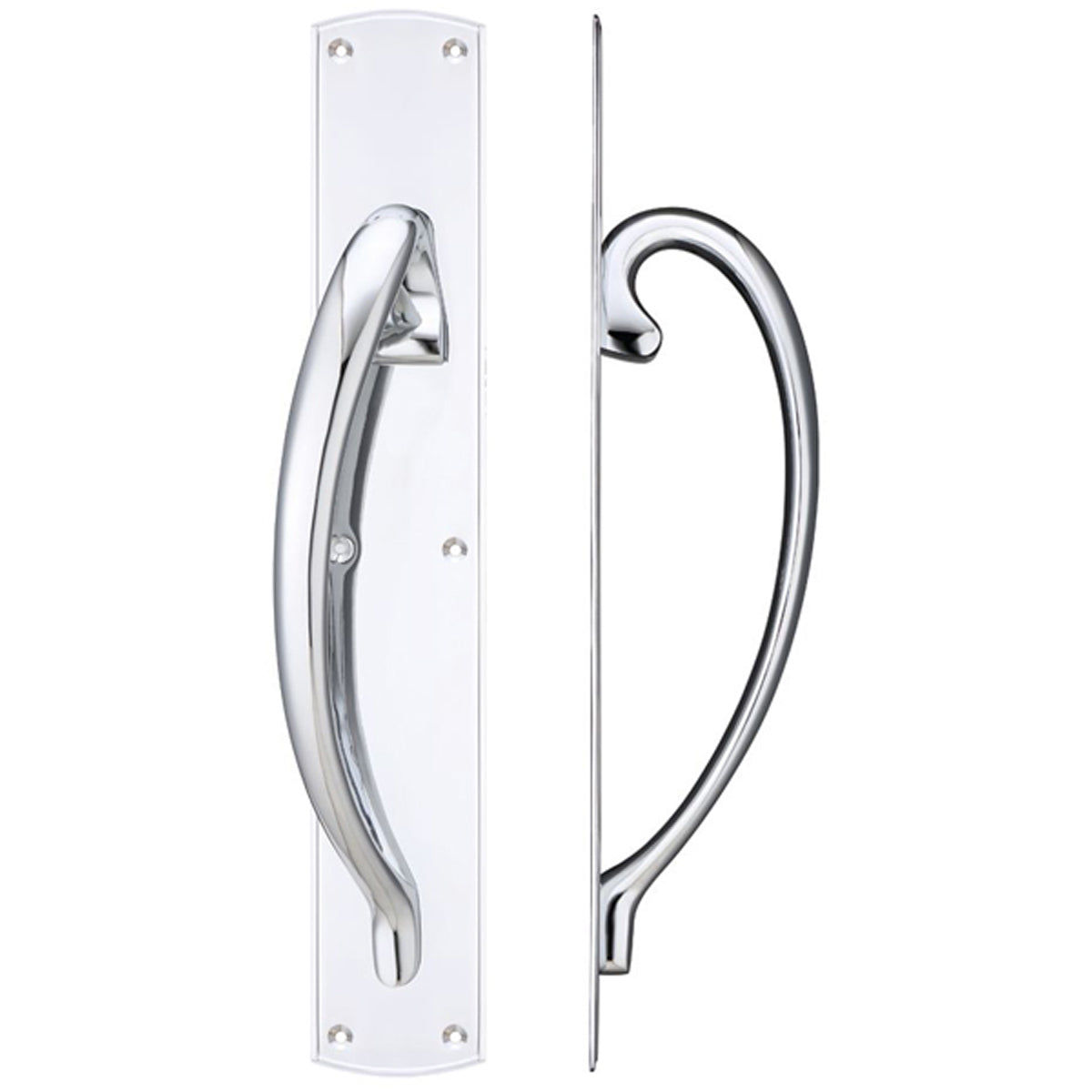F&B PULL HANDLE+BPL LH 457x76 PCP