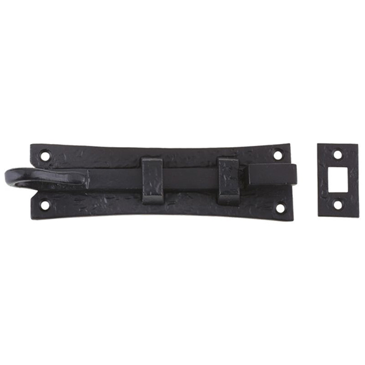 FOX CNK CURLY DOOR BOLT 150x42 BLK