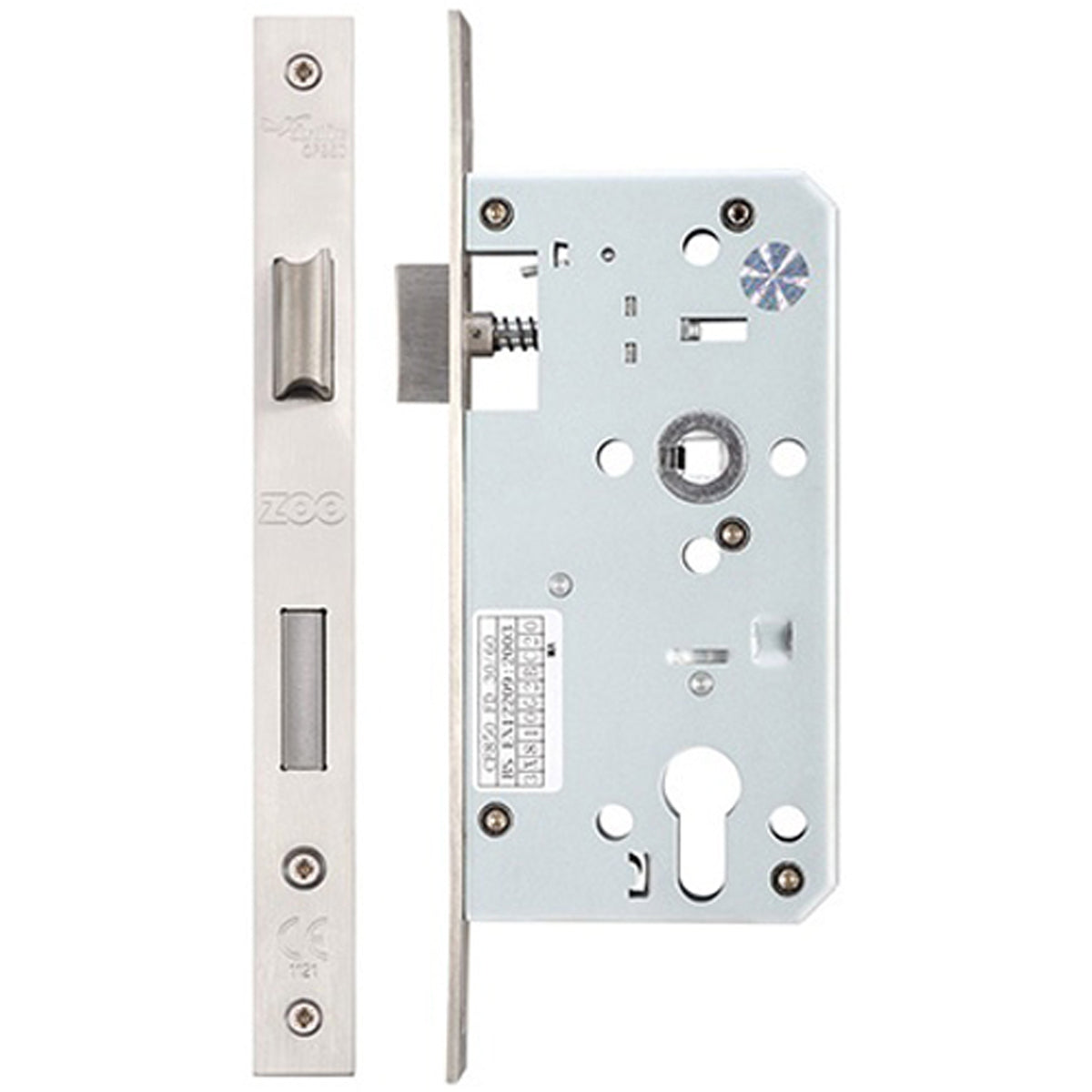 ZDL EURO SASH LOCK SQU BS55 72 SSS