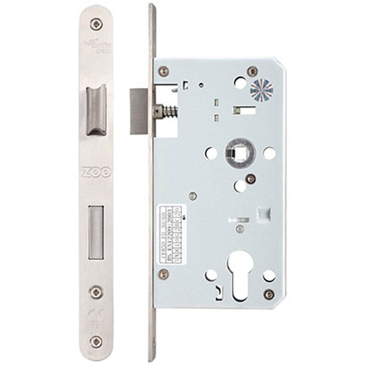 ZDL EURO SASH LOCK SNG RAD BS60 72