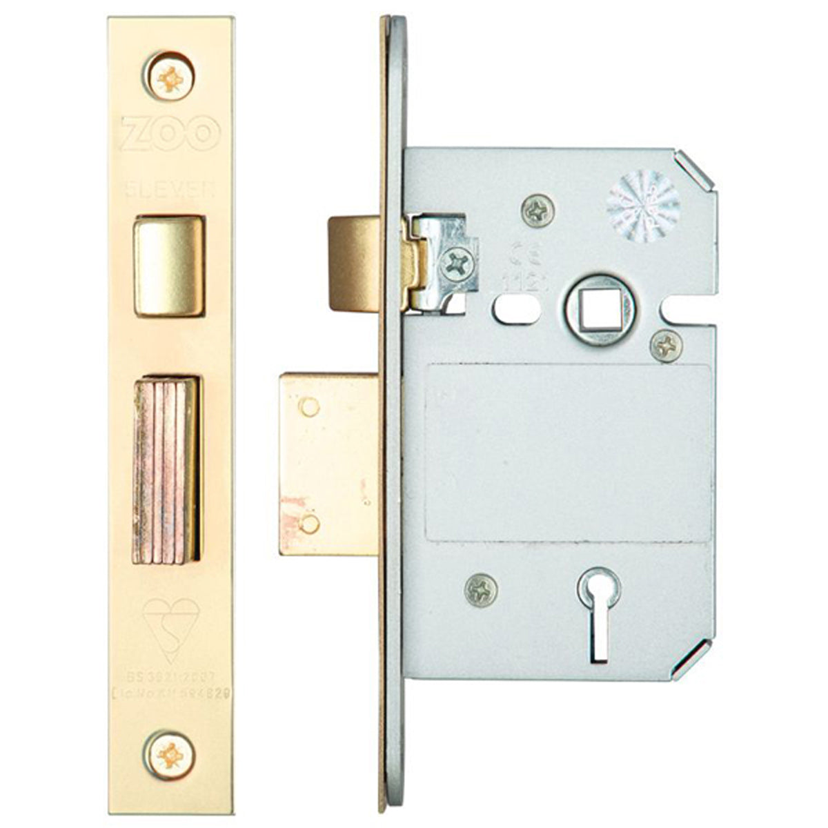ZUK 5LEVER SASH LOCK BS45 PVD
