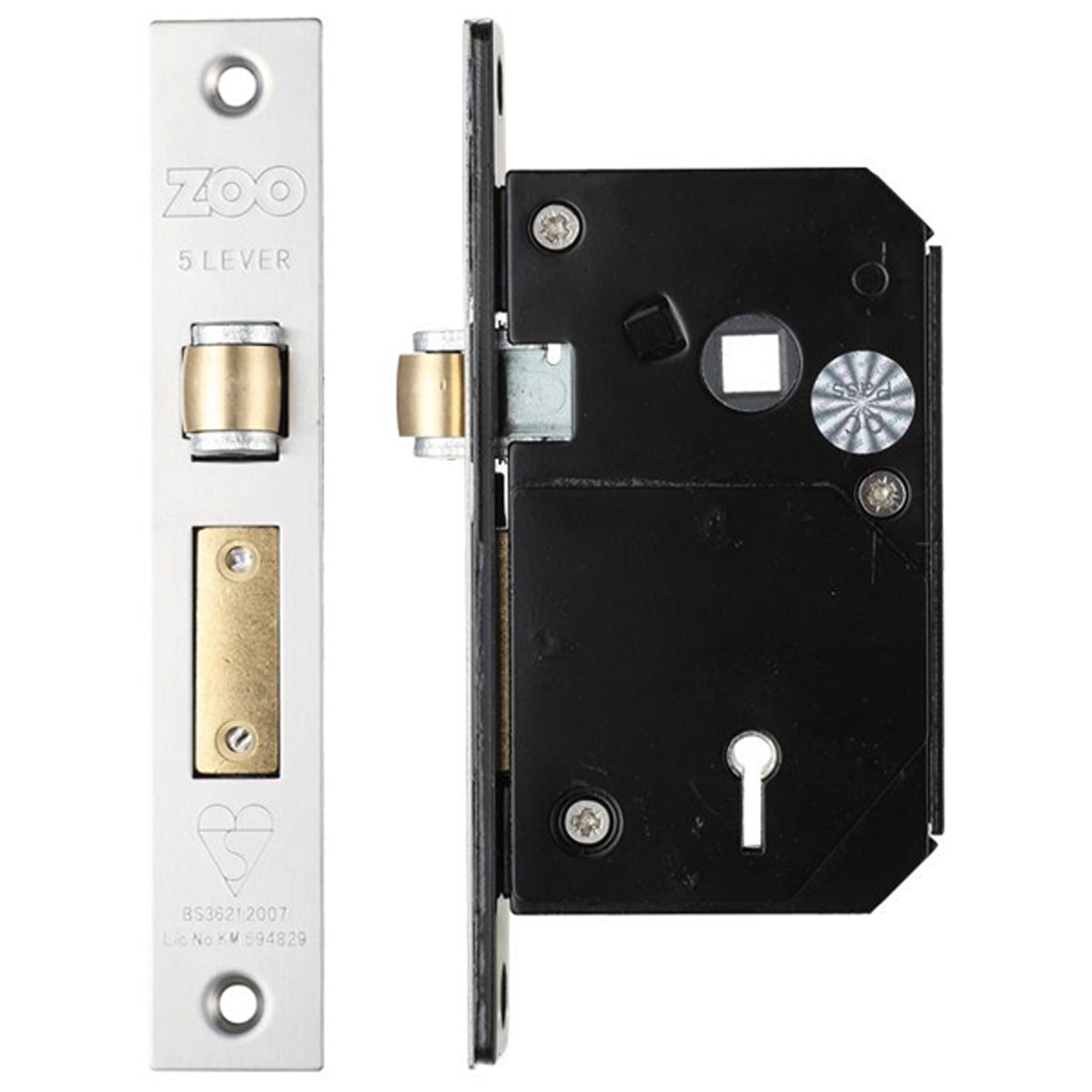 ZBS 5LEVER SASH LOCK BS41 SSS – DFZ157A