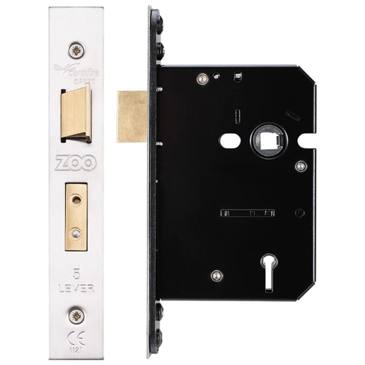 ZUK 5LEVER SASH LOCK BS57 SSS KA