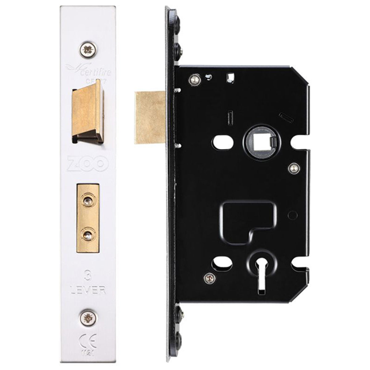 ZUK 3LEVER SASH LOCK BS45 SSS KA
