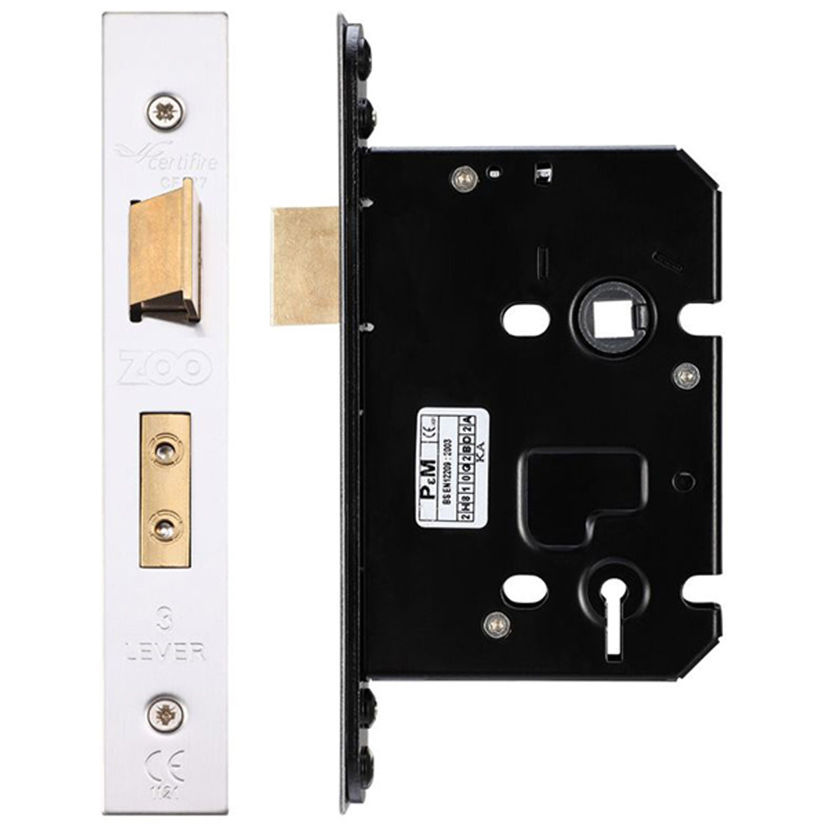 ZUK 3LEVER SASH LOCK BS57 SSS KA