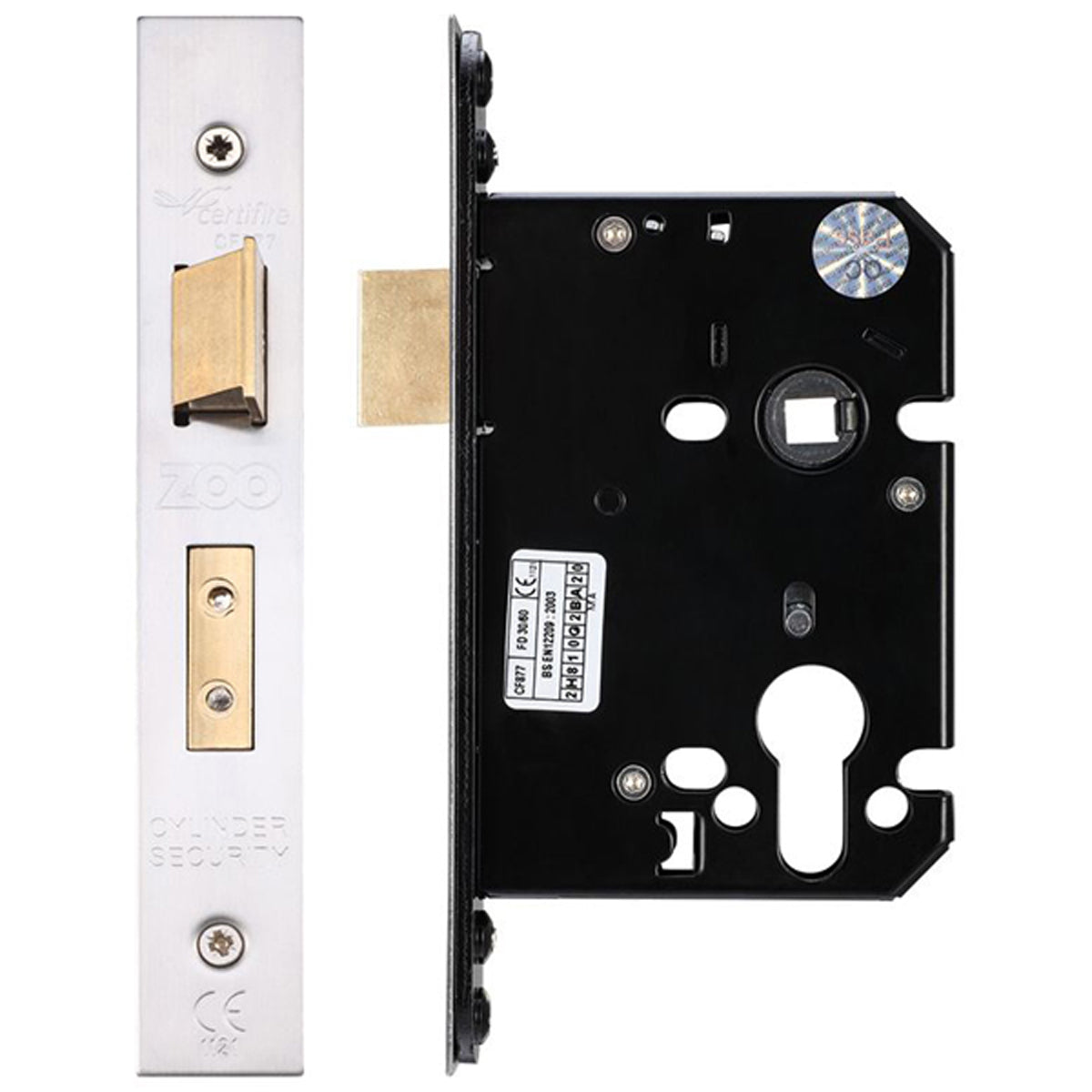 ZUK EURO SASH LOCK BS57 SSS by ZOO HARDWARE LTD