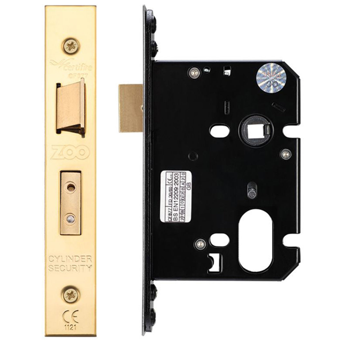 ZUK OVAL SASH LOCK BS57 PVD