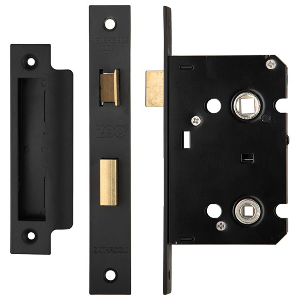 ZBC CONTRACT BATH LOCK BS45 SQU BLK