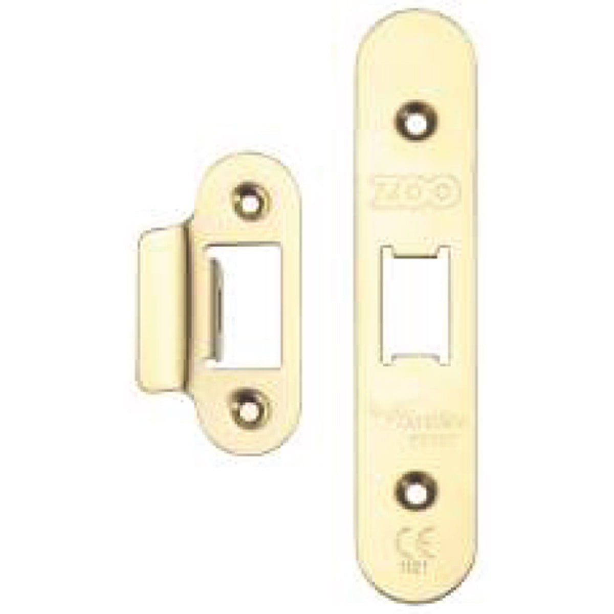 ZUKF UK FLAT LATCH PACK RAD PVD
