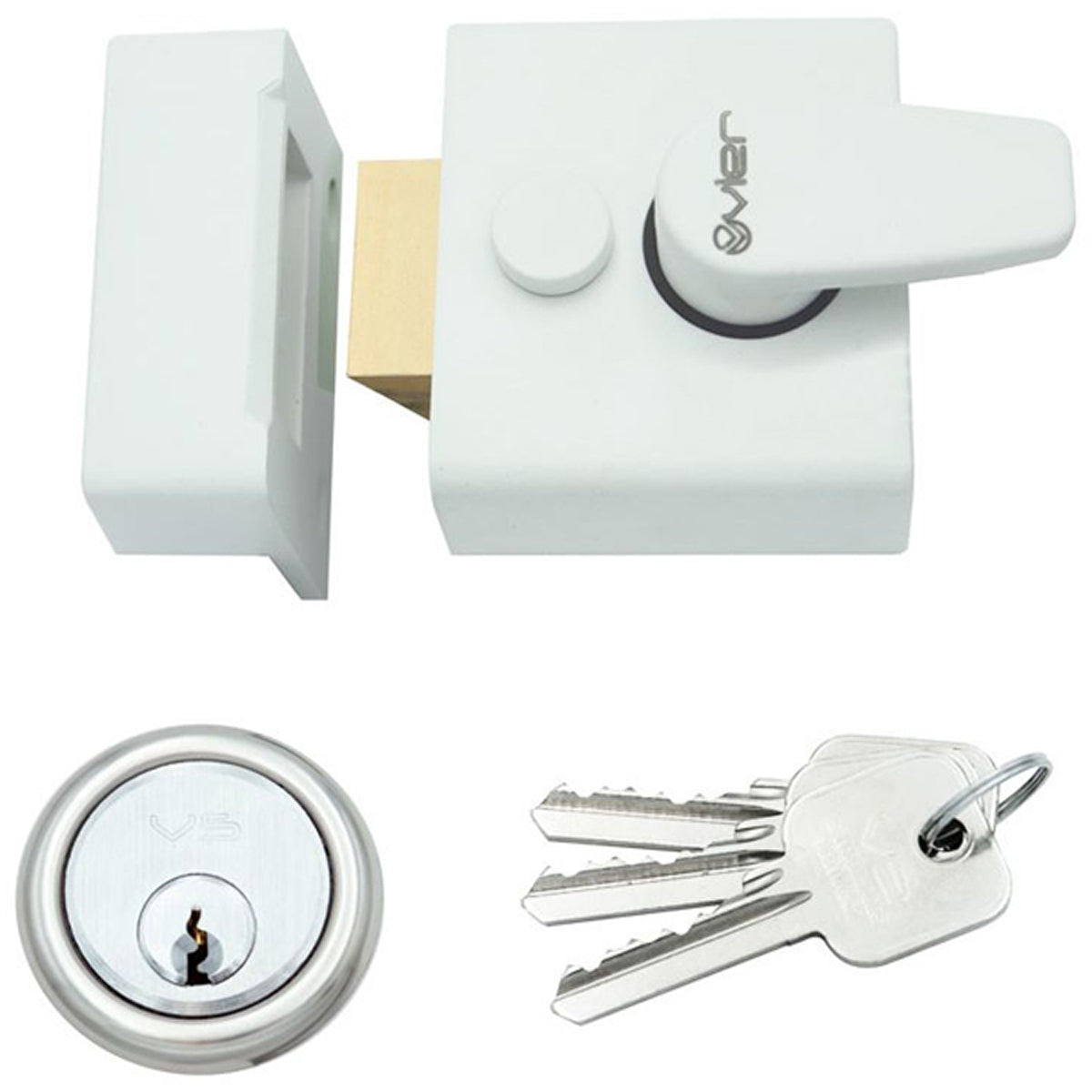 ZNL NON-DL NIGHT LATCH BS40 WHI