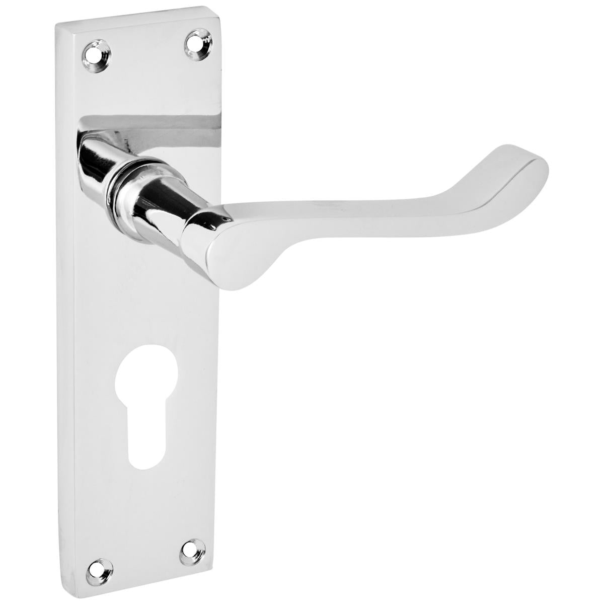 ECLIPSE PICASSO VICTORIAN SCROLL LEVER HANDLE+BACKPLATE EURO 148x42 PCP PR