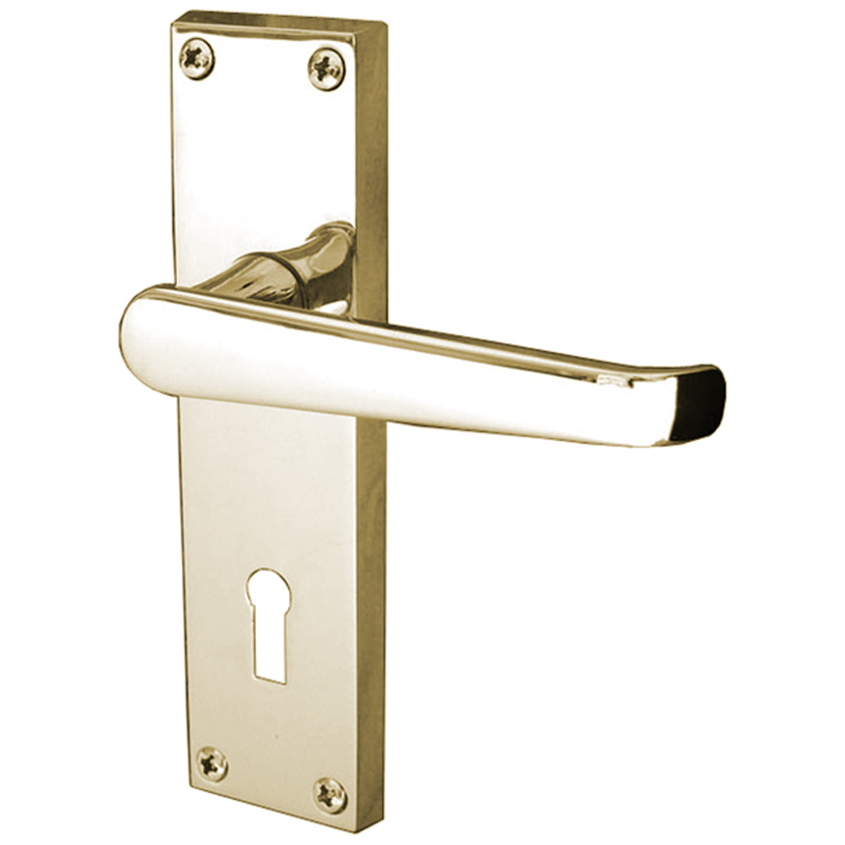 VICTORIAN STRAIGHT LEVER HANDLE BATHLATCH PBR