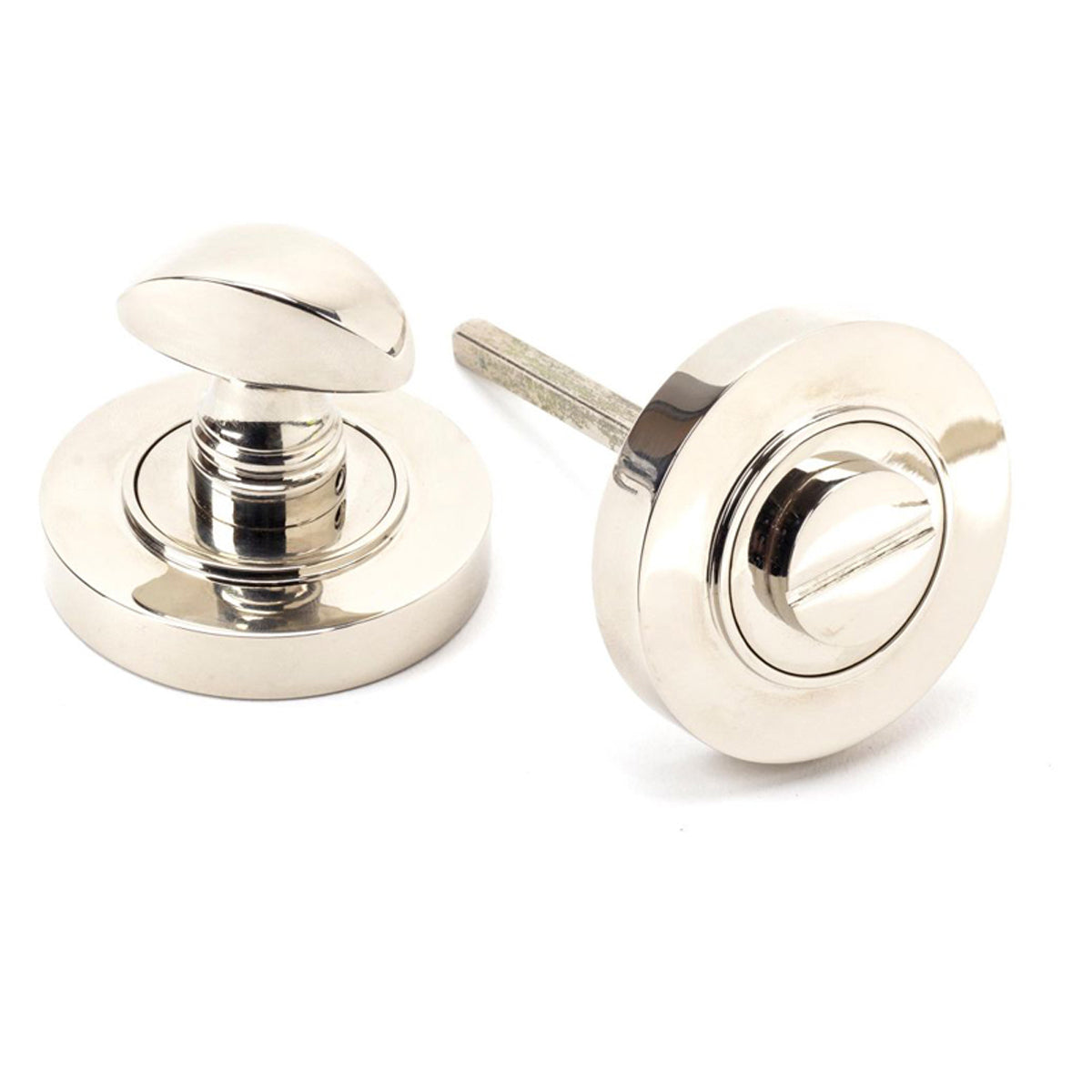 THUMBTURN SET ROUND CNC PLAIN 53x45 PNP