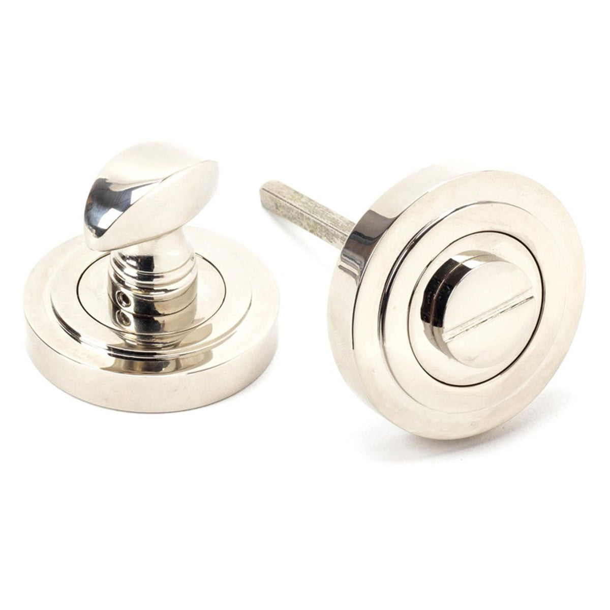 THUMBTURN SET ROUND CNC ART DECO 53x45 PNP