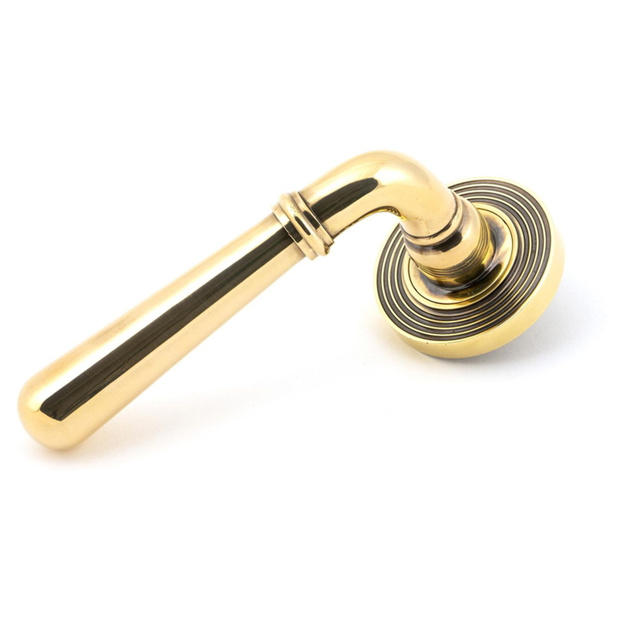 NEWBURY LEVER HANDLE+ROSE SPRUNG BEEHIVE 53x126x64 AGBR
