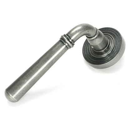 NEWBURY LEVER HANDLE+ROSE SPRUNG BEEHIVE 53x126x64 PEW - 46469 by MARCHES (ANVIL) ARCHITECTURAL HARDWARE