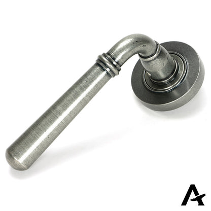 NEWBURY LEVER HANDLE+ROSE UNSPRUNG PLAIN 126x53x64 PEW - 51330 by MARCHES (ANVIL) ARCHITECTURAL HARDWARE