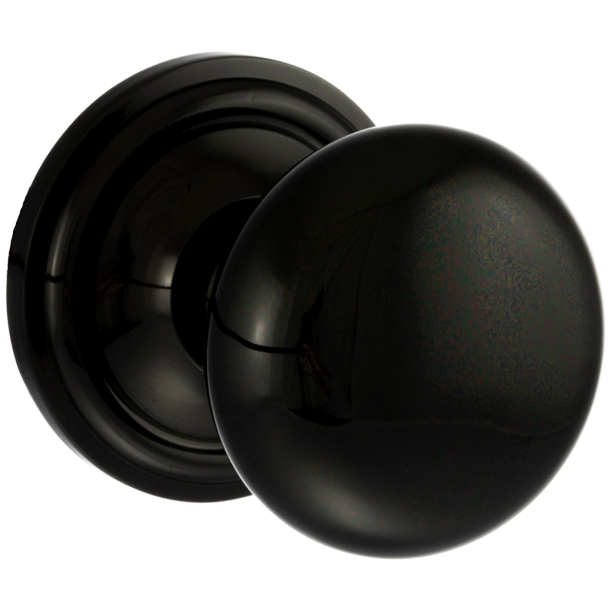 OLD ENGLISH HARROGATE MORTICE KNOB D58x70 BKN