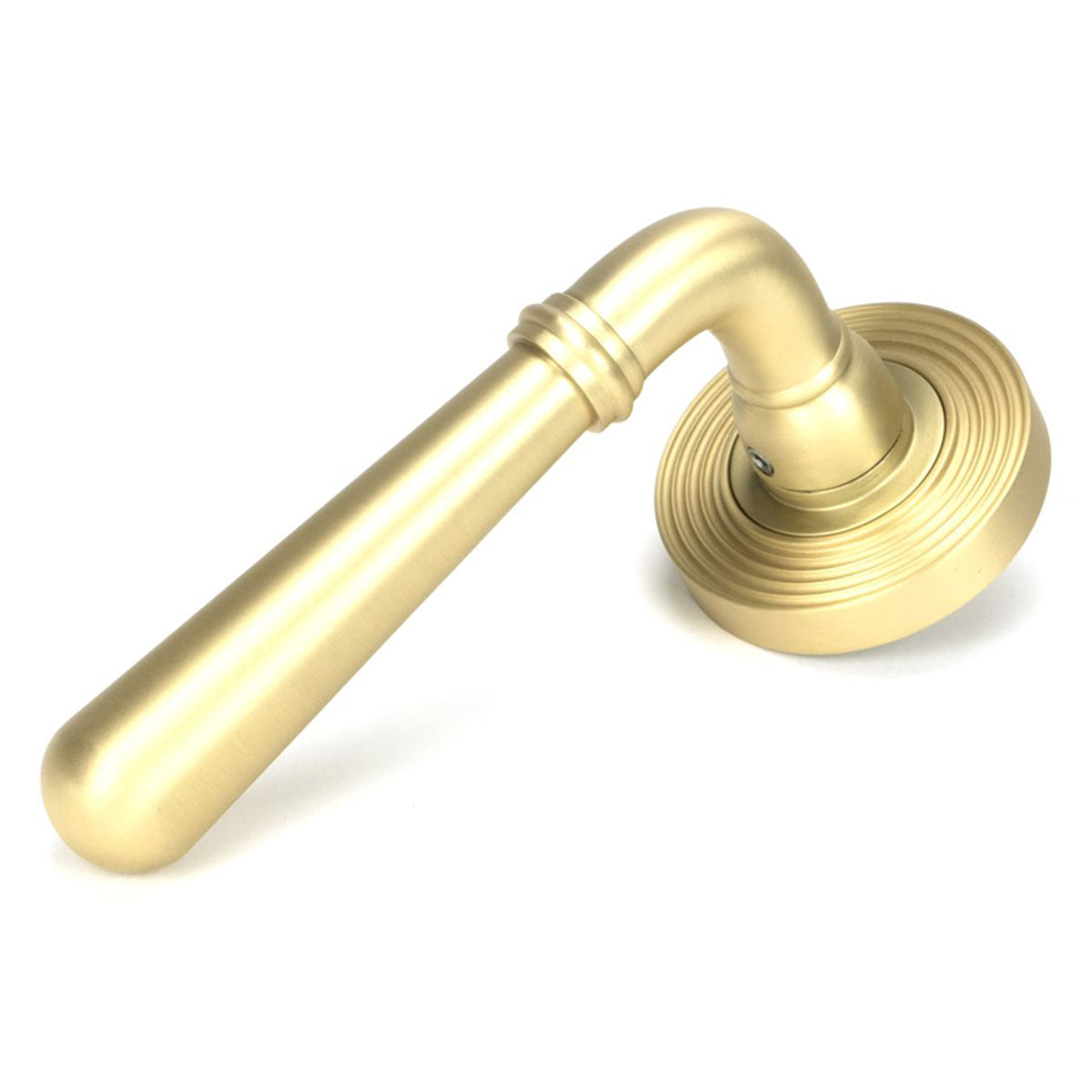 NEWBURY LEVER HANDLE+ROSE SPRUNG BEEHIVE 53x126x64 SBR