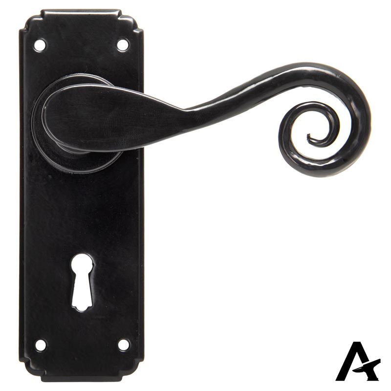 MONKEYTAIL LEVER HANDLE LOCK 126x152x57 BLK