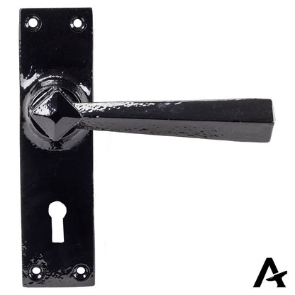 STRAIGHT LEVER HANDLE LOCK 124x148x50 BLK - 73109 by MARCHES (ANVIL) ARCHITECTURAL HARDWARE