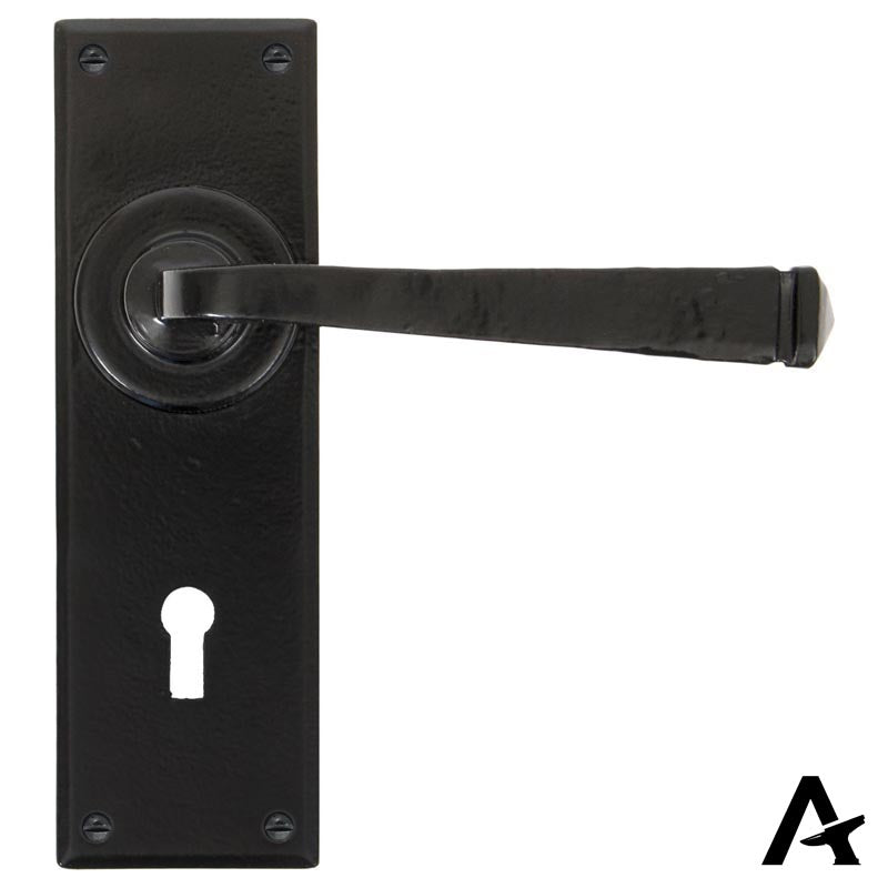 AVON LEVER HANDLE LOCK 118x152x64 BLK