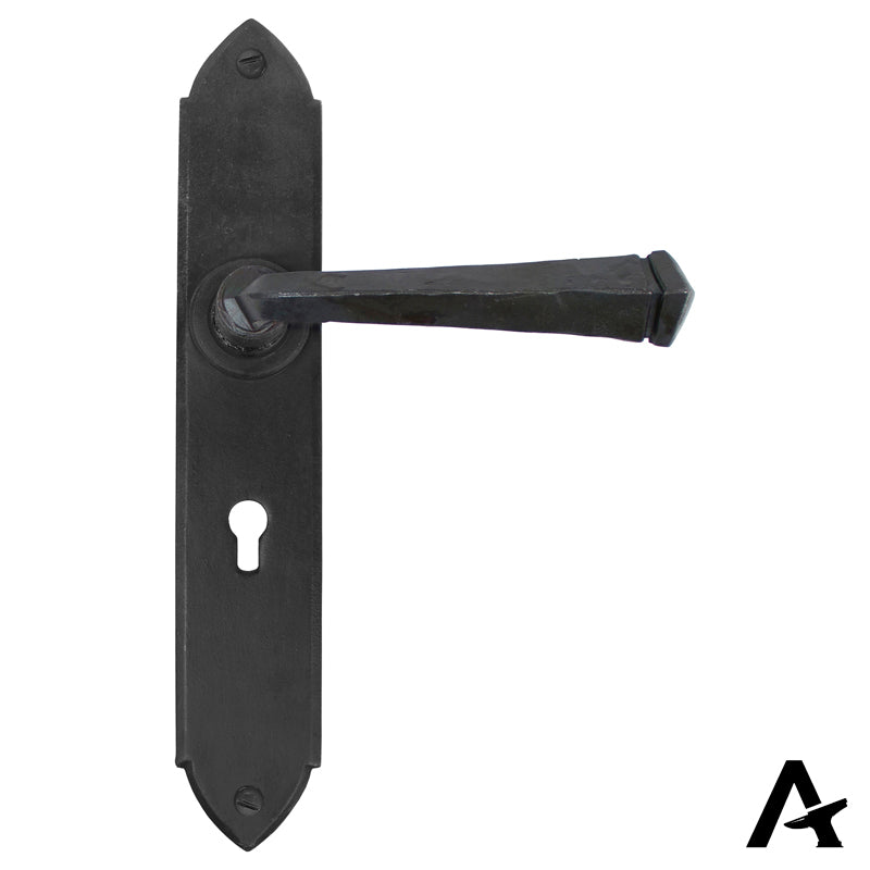 GOTHIC LEVER HANDLE LOCK 125x248x64 BWX - 33271 by MARCHES (ANVIL) ARCHITECTURAL HARDWARE