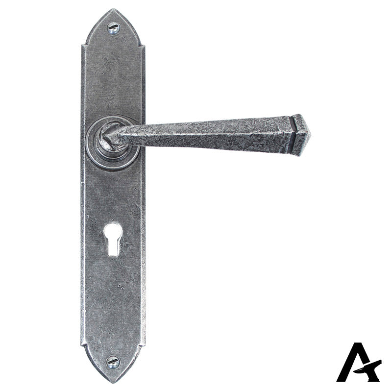 GOTHIC LEVER HANDLE LOCK 125x248x64 PEW