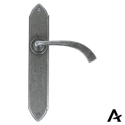 GOTHIC LEVER HANDLE CURVE LATCH 115x248x64 PEW - 33635 by MARCHES (ANVIL) ARCHITECTURAL HARDWARE