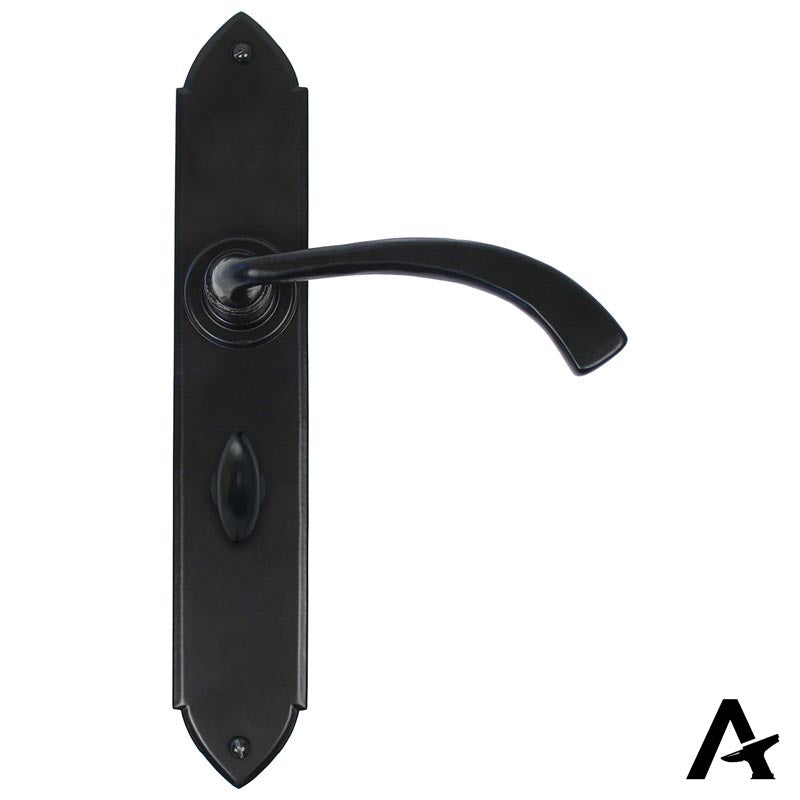 GOTHIC LEVER HANDLE CURVE BATH 115x248x64 BLK