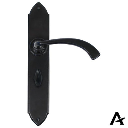 GOTHIC LEVER HANDLE CURVE BATH 115x248x64 BLK - 33138 by MARCHES (ANVIL) ARCHITECTURAL HARDWARE