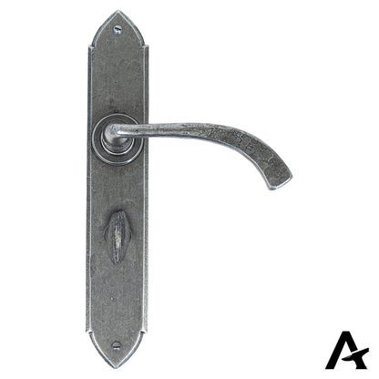 GOTHIC LEVER HANDLE CURVE BATH 115x248x64 PEW - 33636 by MARCHES (ANVIL) ARCHITECTURAL HARDWARE