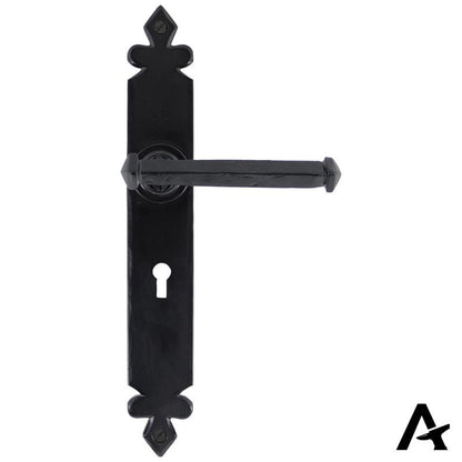 TUDOR LEVER HANDLE LOCK 125x273x62 BLK - 33247 by MARCHES (ANVIL) ARCHITECTURAL HARDWARE