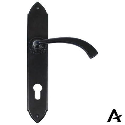GOTHIC CURVED ESPAGNOLETTE LEVER LOCK 115x248x64 BLK - 33764 by MARCHES (ANVIL) ARCHITECTURAL HARDWARE