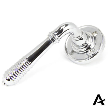 REEDED LEVER HANDLE+ROSE SPR 123x60x70 PCP - 90007 by MARCHES (ANVIL) ARCHITECTURAL HARDWARE