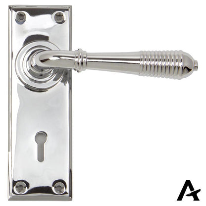 REEDED LEVER HANDLE LOCK 123x152x70 PCP - 33306 by MARCHES (ANVIL) ARCHITECTURAL HARDWARE