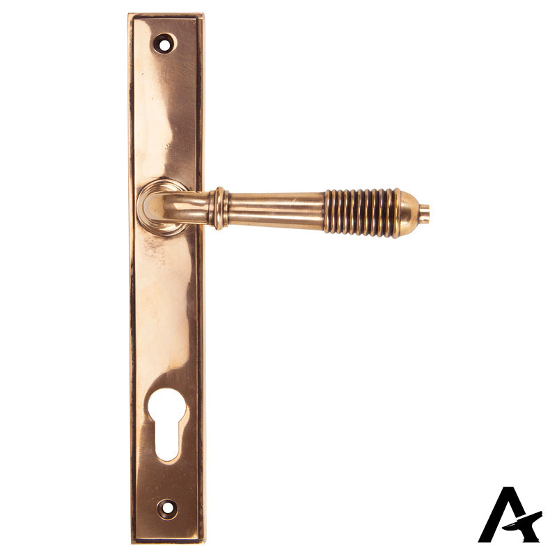 REEDED SLIMLINE ESPAGNOLETTE LOCK 123x244x70 PBZ