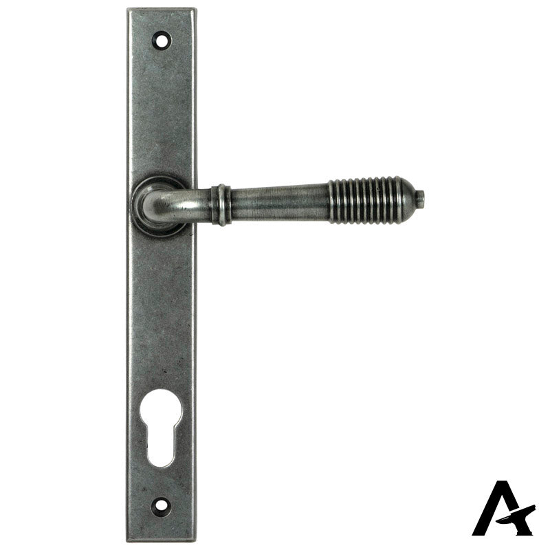 REEDED SLIMLINE ESPAGNOLETTE LOCK 123x244x70 PEW - 52081 by MARCHES (ANVIL) ARCHITECTURAL HARDWARE
