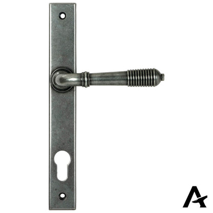 REEDED SLIMLINE ESPAGNOLETTE LOCK 123x244x70 PEW - 52081 by MARCHES (ANVIL) ARCHITECTURAL HARDWARE