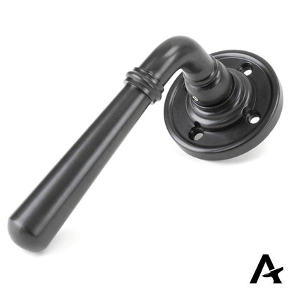 NEWBURY LEVER HANDLE+ROSE SPRUNG 124x60x64 AGBZ - 91439 by MARCHES (ANVIL) ARCHITECTURAL HARDWARE
