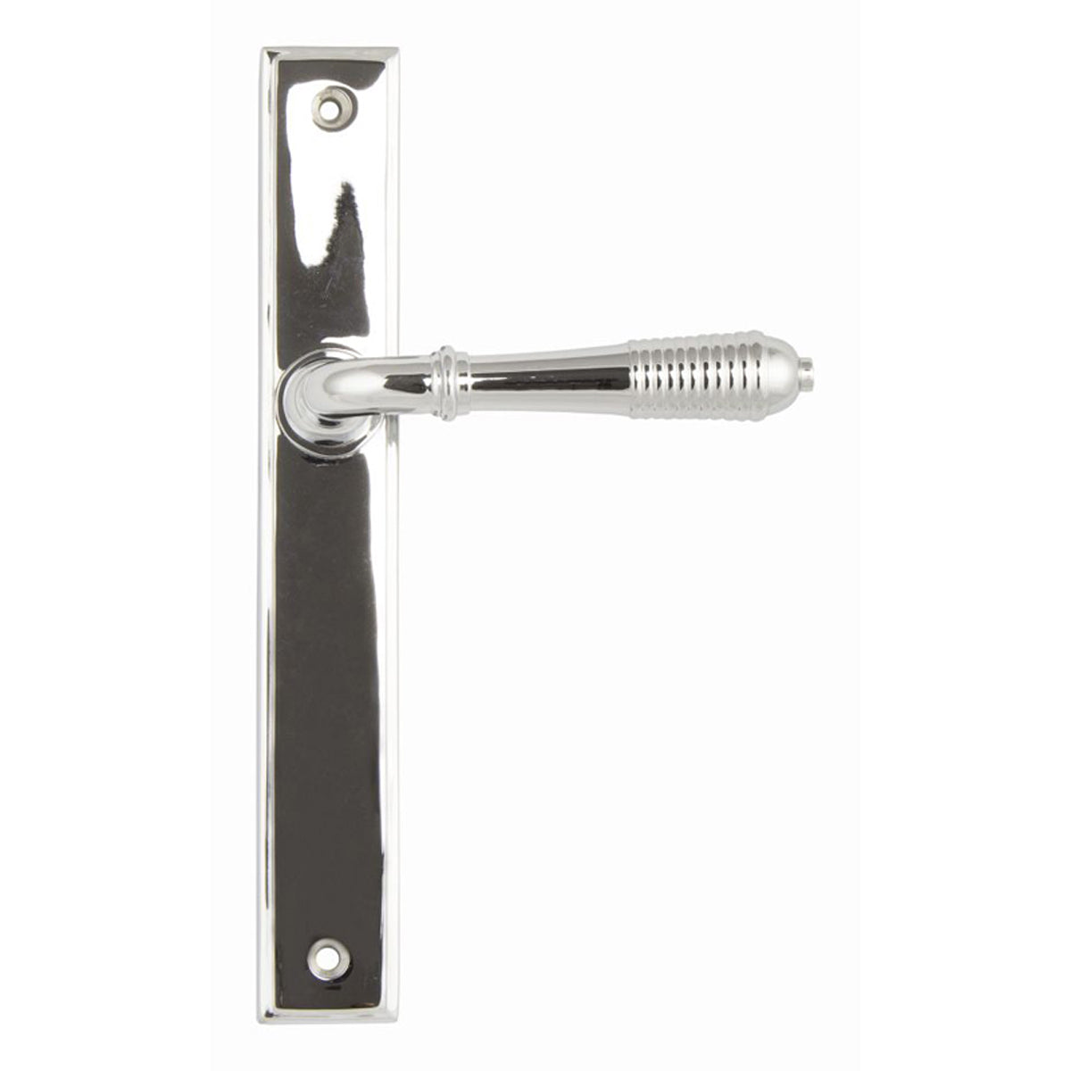 REEDED SLIMLINE LEVER ESPAGNOLETTE LATCH 123x244x70 PCP