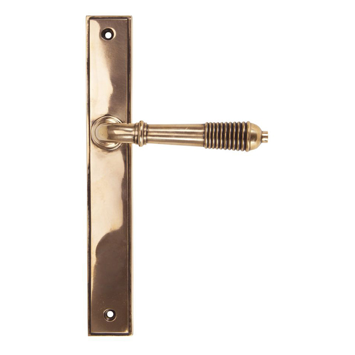 REEDED SLIMLINE LEVER ESPAGNOLETTE LATCH 123x244x70 PBZ