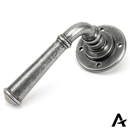 REGENCY LEVER HANDLE+ROSE SPRUNG 120x60x64 PEW - 45120 by MARCHES (ANVIL) ARCHITECTURAL HARDWARE