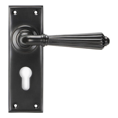 HINTON LEVER HANDLE+PLATE EURO 128x152x72 AGBZ - 45331 by MARCHES (ANVIL) ARCHITECTURAL HARDWARE